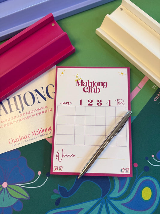 Mahjong Scorecard Notepad