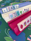 Wooden Mahjong Rack with Magnetic Pusher – Set of 4 19" racks