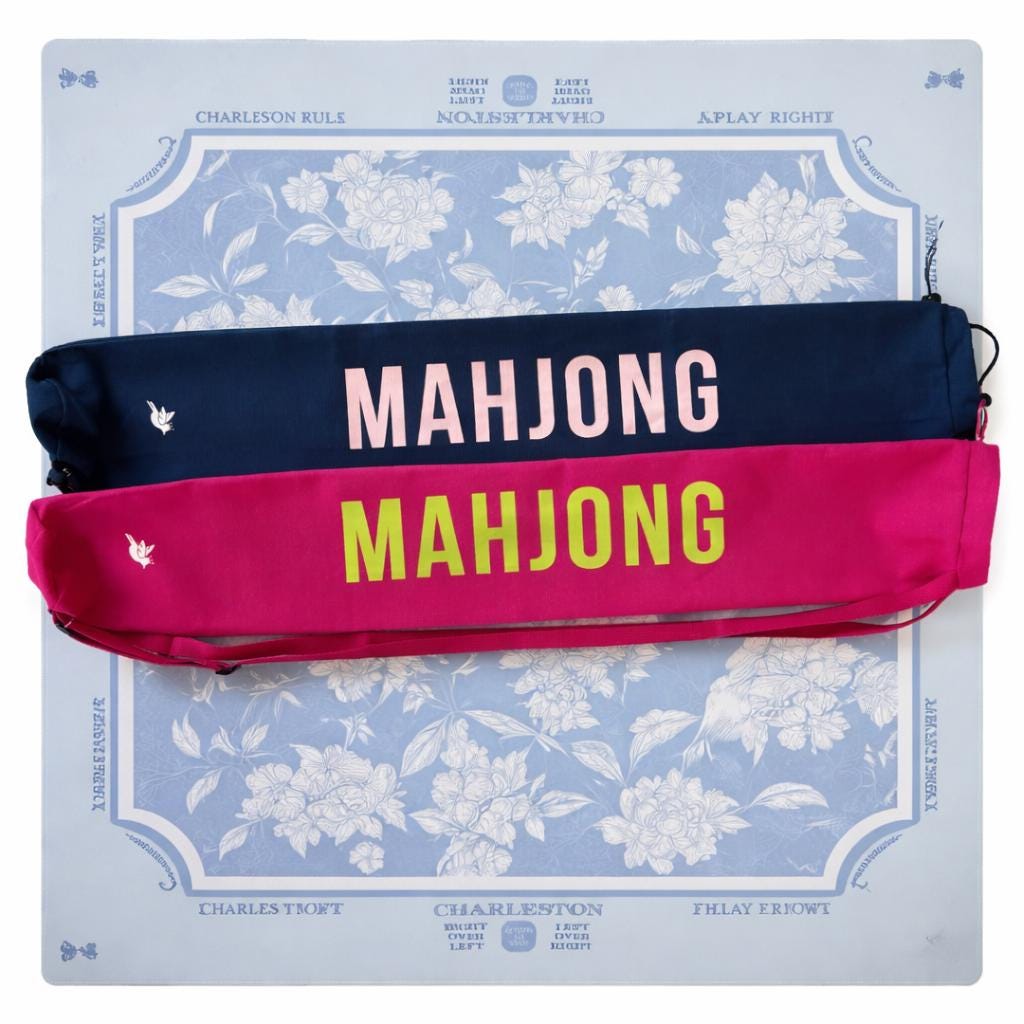 Mahjong Mat with Carrying Bag | Mahjong Mat Storage Bag Set