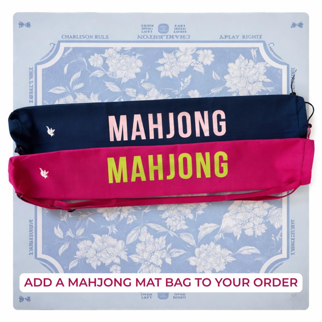 Mahjong playing mat Navy Blue Mahjong neoprene mat Light blue mahjong mat