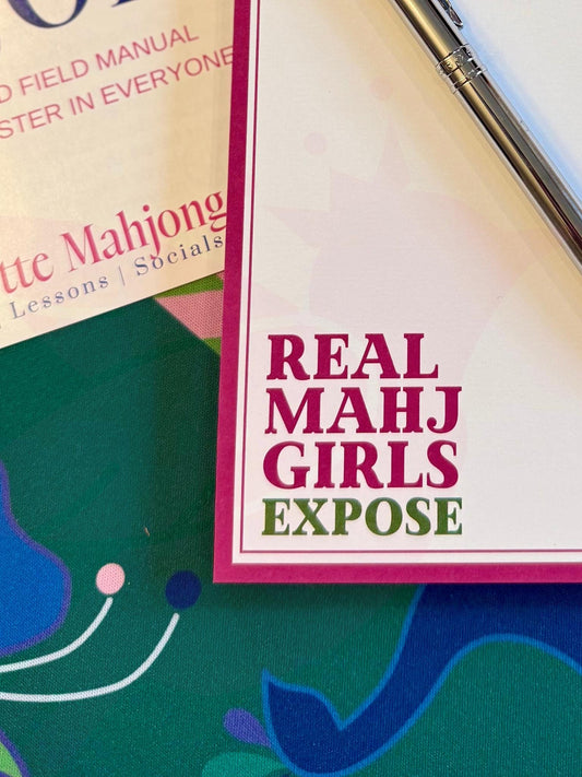 Mahjong Cheeky Notepad - Real Mahj Girls Expose