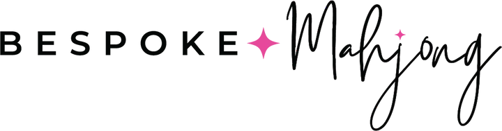 Bespoke Mahjong logo with black text and decorative elements on a white background